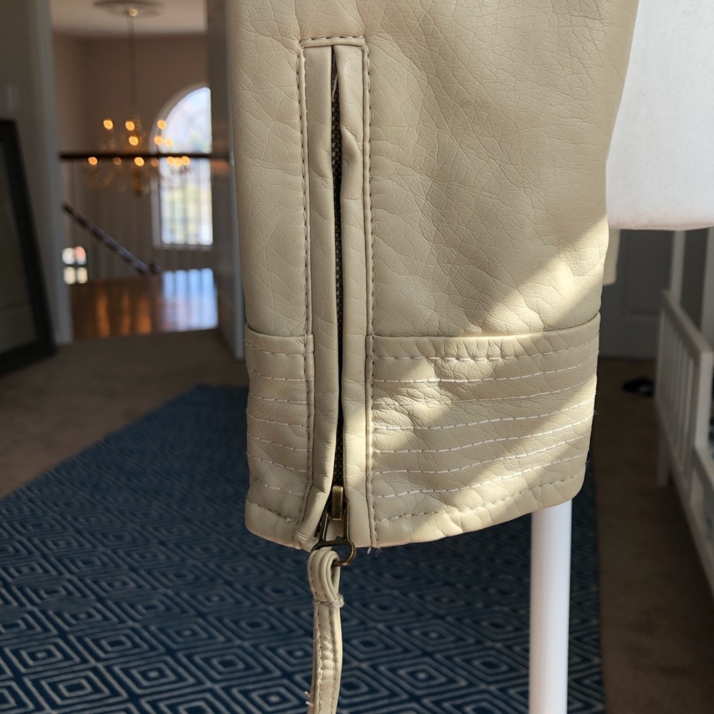 MAX STUDIO VEGAN LEATHER MOTO JACKET - Picture 4 of 8